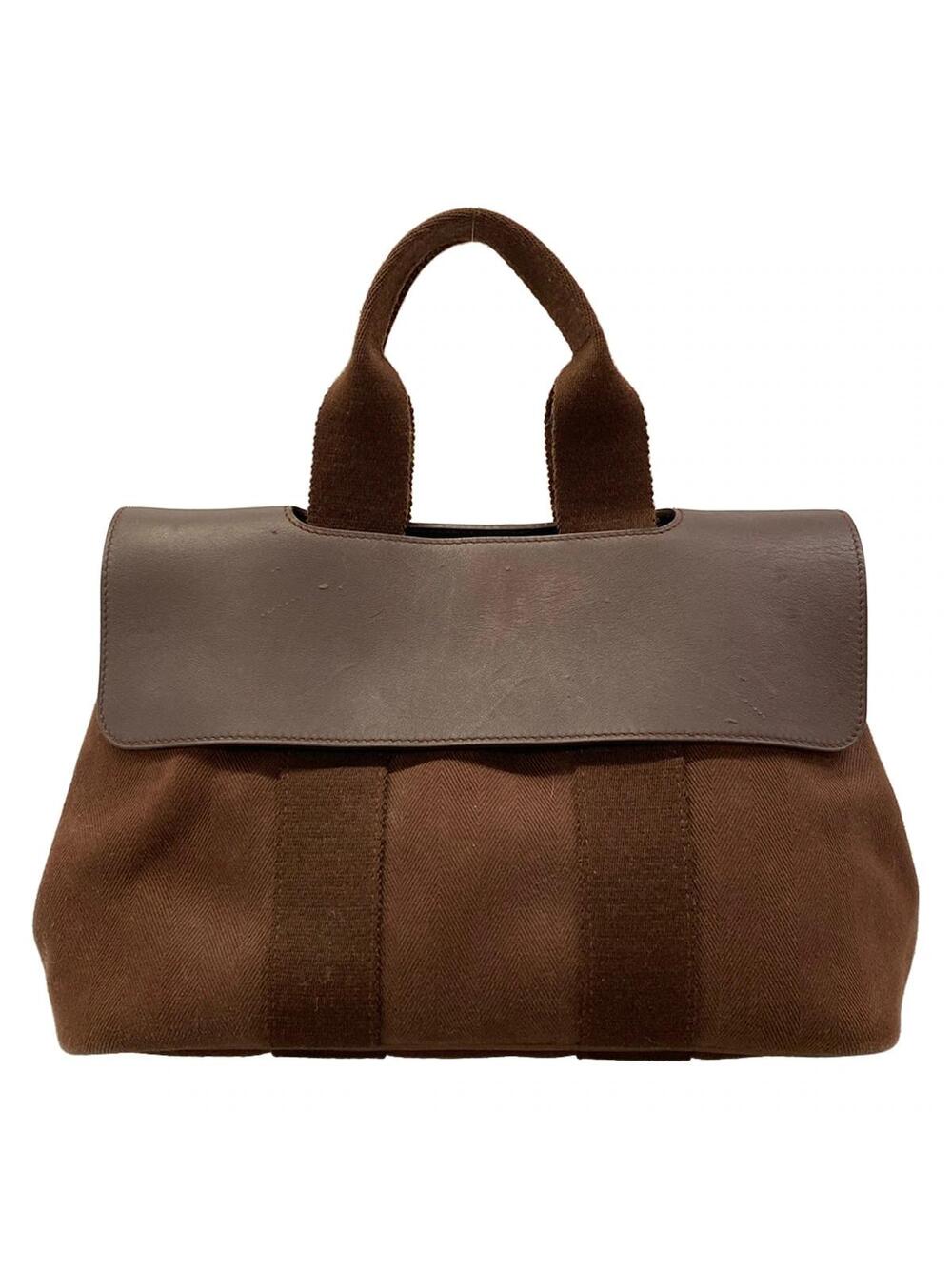 Hermes Valparaiso Pm Dark Brown Canvas #373884H95B
